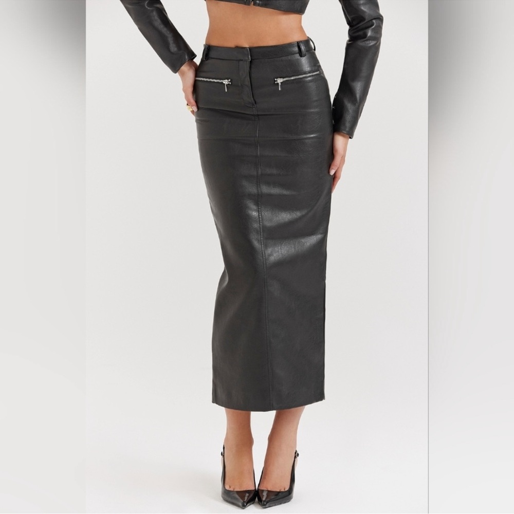 House of CB Black Maxi Skirt